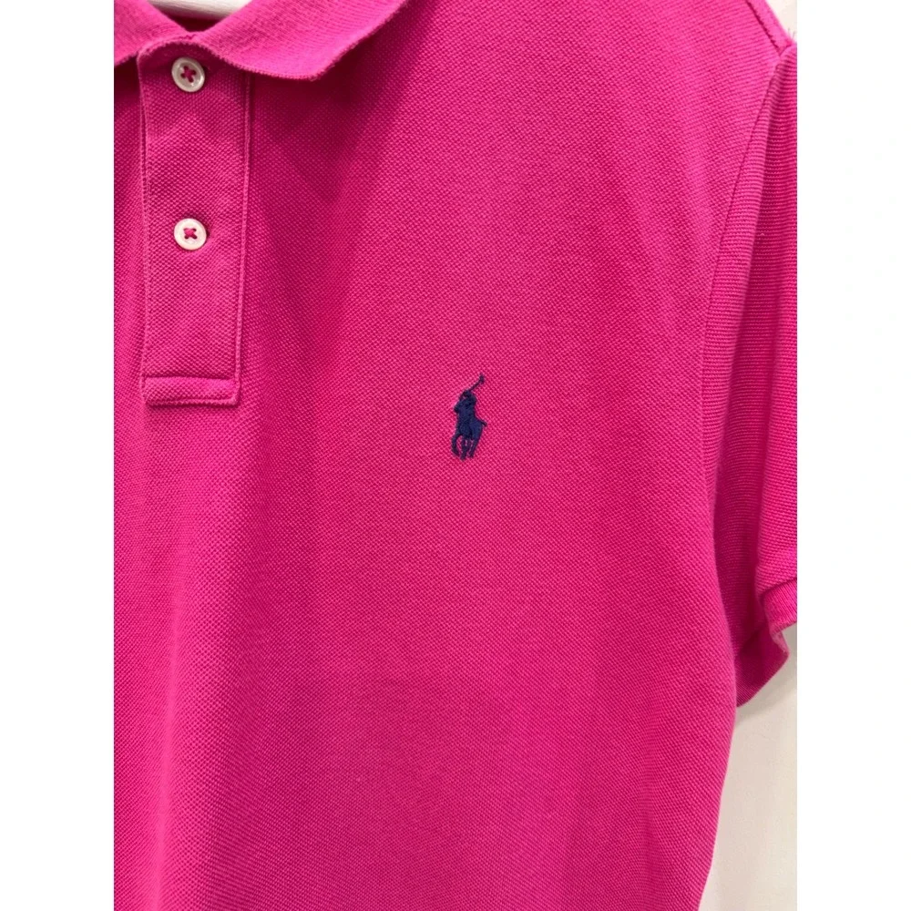 Polo Ralph Lauren Mens XL Classic Fit Pink Cotton Pique Short Sleeve Polo‎ Shirt